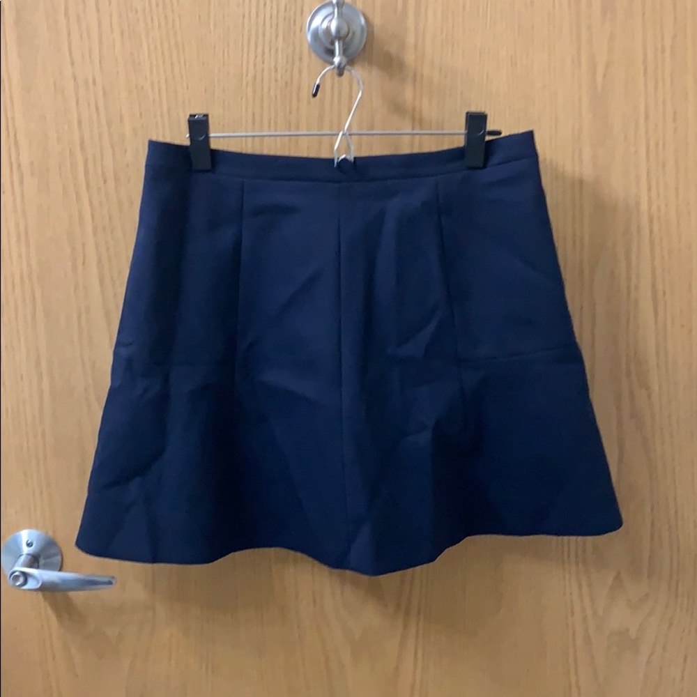 Navy J. Crew Short Flair Skirt sz 10